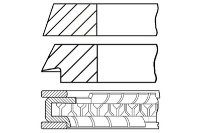 GOETZE 81 STD 1.2-1.5-2.5 КОМПЛЕКТ КОЛЬЦА ПОРШНЯ VOLVO 850 C70 I S40