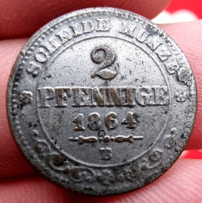 NumisMATI 524 2 pfennige 1864 B