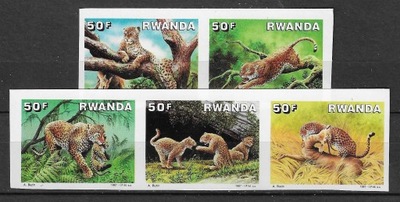 Rwanda 1375-79B - ssaki lamparty