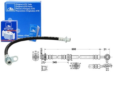 Шланг тормозной elast. nissan qashqai i qashqai фото №1