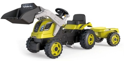 Smoby Traktor Max Zestaw Łyżka Przyczepa Ciągnik