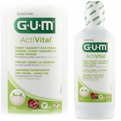 GUM ACTIVITAL PŁYN DO PŁUKANIA UST SUNSTAR 500 ML BEZ ALKOHOLU