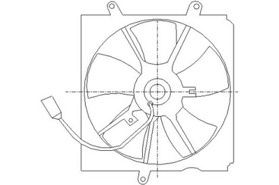 NISSENS ВЕНТИЛЯТОР РАДІАТОРА TOYOTA AVENSIS 2.0 (S