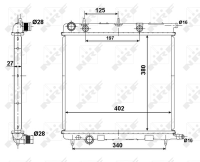 AUŠINTUVAS VARIKLIO NRF 50439 