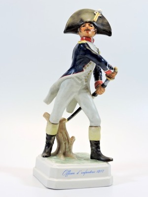 Figurka żołnierz oficer piechoty Napoleon 1812 Goebel autor