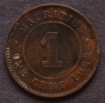 Mauritius - 1 cent 1922