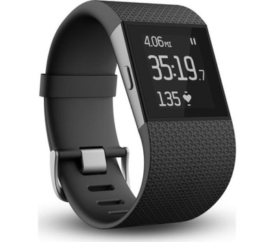 Zegarek sportowy Fitbit Surge L czarny