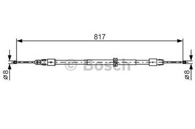 CABLE FRENOS RECZNEGO, CIEGLO BOSCH 1987482024  