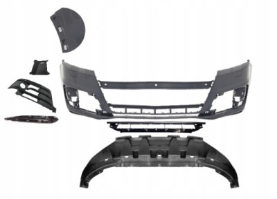 Audi q7 s-line 4m 2015-2019 бампер передний перед фото №1