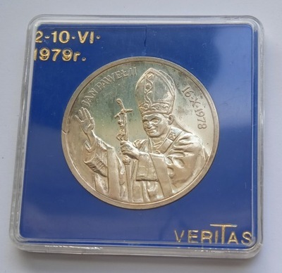 Medal Jan Paweł II 1978 Gaude Mater Polonia – SREBRO 24,9g Ag.925