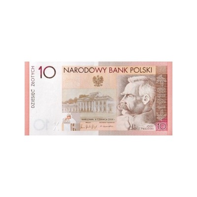 10 zł, Banknot 90. rocznica odzyskania niepodległości Piłsudski