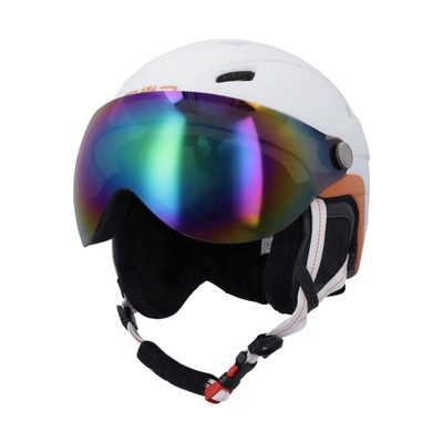 Kask narciarski z przyłbicą CMP WA-2 - XL, Biały