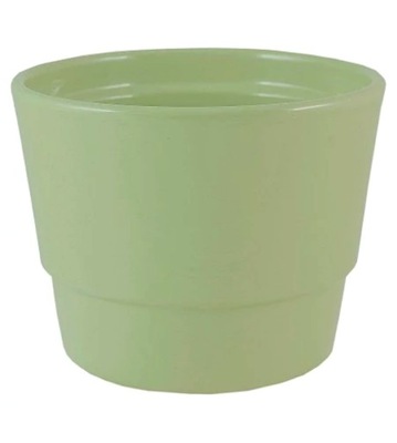 Doniczka ceramiczna miętowa zielona