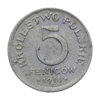 [M11095] Polska 5 fenigów 1918