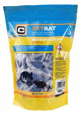 EXTRAT - niebieska pasta na szczury i myszy 1 kg
