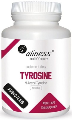 ALINESS L-TYROZYNA TYROSINE 500mg 100k PAMIĘĆ MÓZG