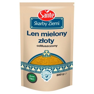 Sante len mielony złoty odtłuszczony 200 g