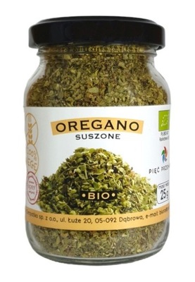 OREGANO SUSZONE BEZGLUTENOWE BIO 25 g - PIĘĆ PRZEMIAN