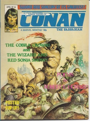 Marvel Savage Sword of Conan 54/1982 j.ang UK