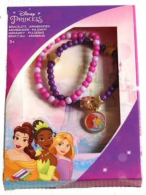 DISNEY PRINCESS - KOLOROWE BRANSOLETKI 2 szt.