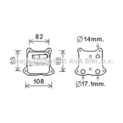 РАДІАТОР МАСЛА, МАСЛО МОТОРНЕ AVA QUALITY COOLING VN3391