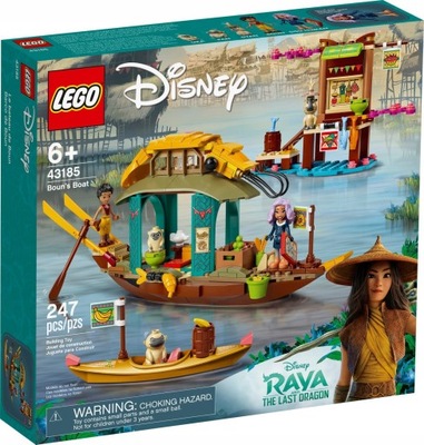 KLOCKI LEGO DISNEY PRINCESS 43185 ŁODŹ BOUNA RAYA