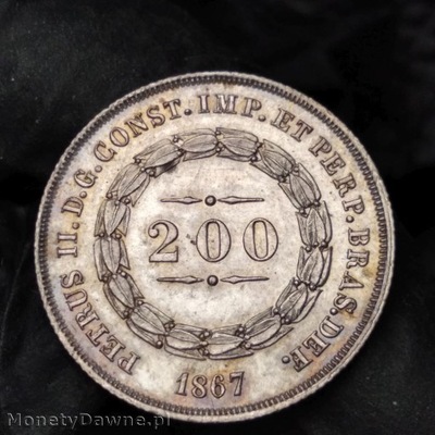 200 reis 1867, Brazylia
