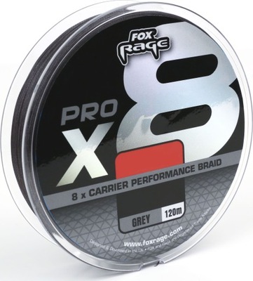 Plecionka FOX Rage Pro x8 0.10mm/7kg/15.4lbs x 120