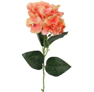 HORTENSJA POMARAŃCZOWA sztuczny kwiat 70cm