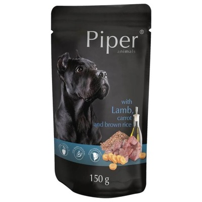 PIPER Karma dla psa jagnięcina marchewka ryż 150g