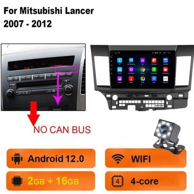 NAWIGATOR GPS ANDROID 13 PARA MITSUBISHI LANCER 2007-2012 RADIO CARPLAY  