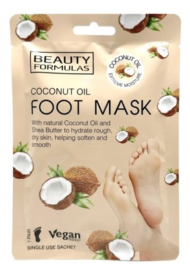 Beauty Formulas maska do stóp coconut oil