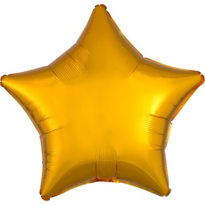 Balon foliowy Metalik gwiazda złoty Metallic STAR