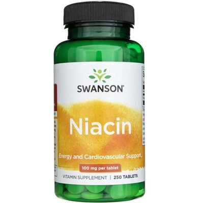SWANSON NIACIN NIACYNA 100mg 250t witamina B3