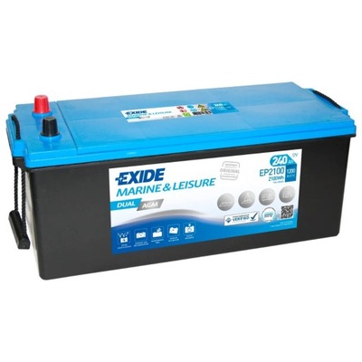 Аккумулятор exide m&l dual agm 12v 240ah 1200a фото №1