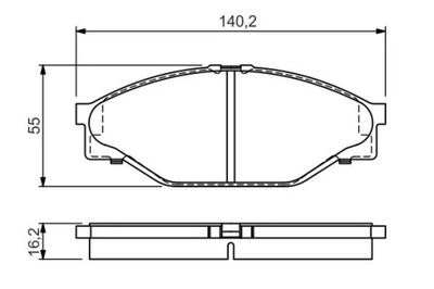 КОЛОДКИ ГАЛЬМІВНІ BP104