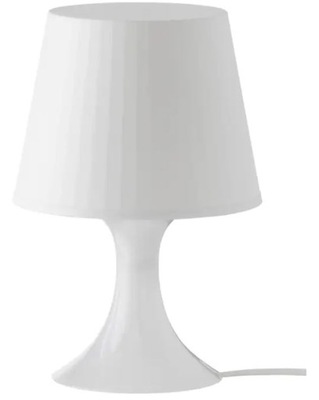 IKEA LAMPAN LAMPKA STOŁOWA LAMPKA NOCNA BIAŁA