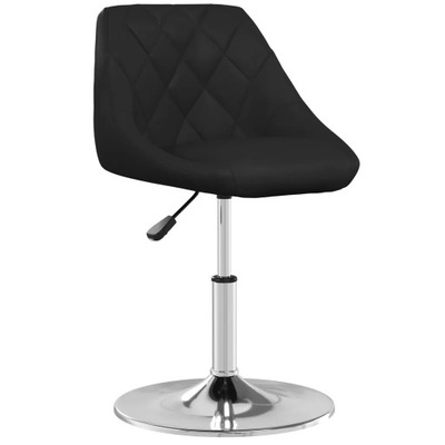 Krzesło stołowe, czarne, sztuczna skóra