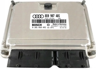 КОМПЬЮТЕР AUDI A4 B6 2.5 TDI 8E0907401 0281010492