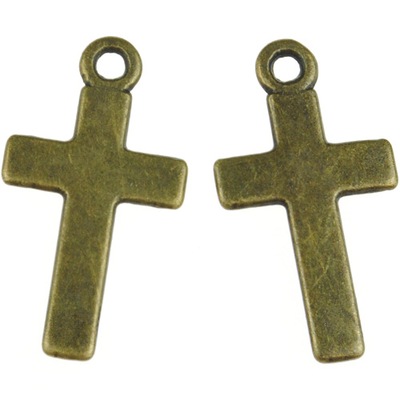 ZAWIESZKA KRZYŻYK CHARMS 24X13MM 2SZT