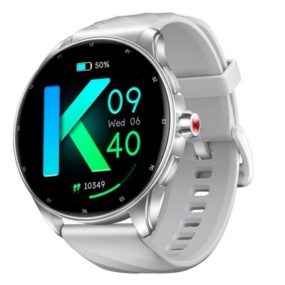 KUMI Smartwatch GW5 Pro 1.43 cala 300 mAh srebrny