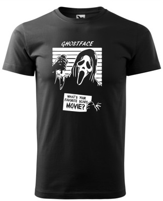 Koszulka KRZYK SCREAM HORROR GHOSTFACE roz. S-XXL