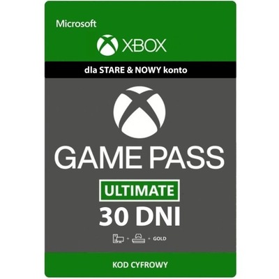 Xbox Live Gold 30 Dni + Game Pass Ultimate 30 Dni