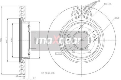 DISCO DE FRENADO MITSUBISHI P. GRANDIS 04-  