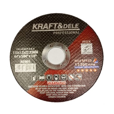 Tarcza do metalu 25szt. 115x1.2x22,23 mm Kraft&Dele