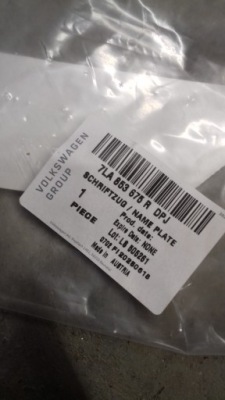 Накладка молдинг крила перед права vw transporter t6.1 bulli оригінал фото №1