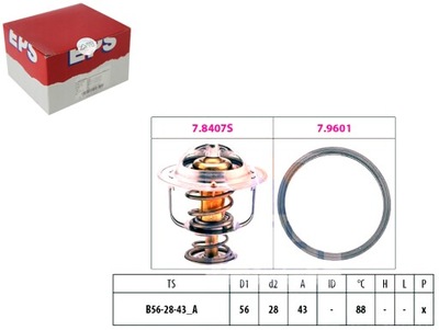 FACET ТЕРМОСТАТ MITSUBISHI 88C EPS