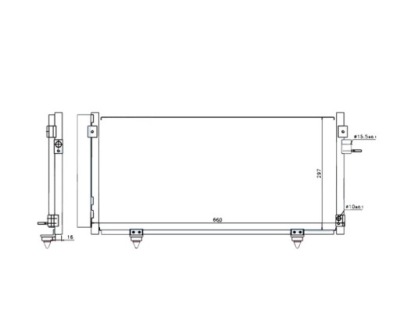 Радіатор кондиціонера subaru forester impreza outback sti wrx 2008-11 фото №1