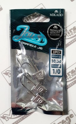 GŁÓWKA JIGOWA MIKADO JAWS TRÓJKĄTNA #1/0 10g (3szt