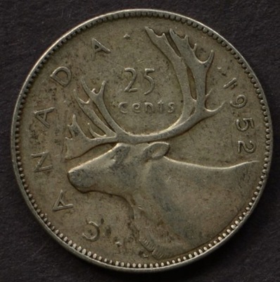 Kanada - 25 centów 1952